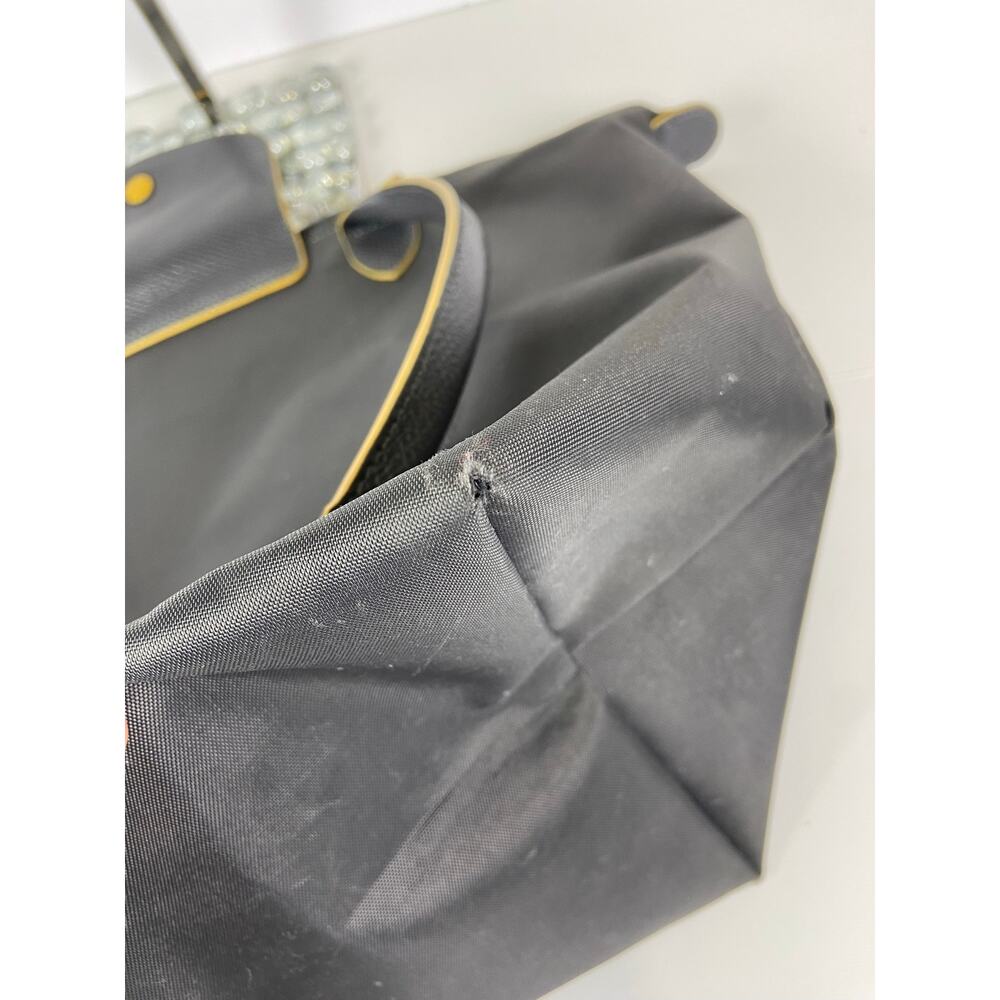 Longchamp Le Pliage Large Nylon Tote Shoulder Bag Dark Gray - Picture 9 of 16